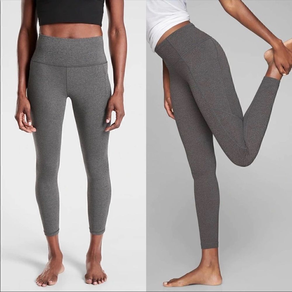 ATHLETA Salutation Legging pocket size XS heather grey